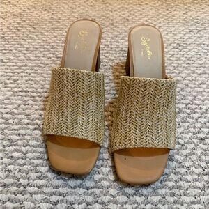 Seychelles Adapt Sandals - Raffia Heeled Slide